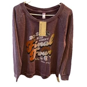 NCAA Women's 2025 Final Four Purple Pullover Sweatshirt Size M Stonewash